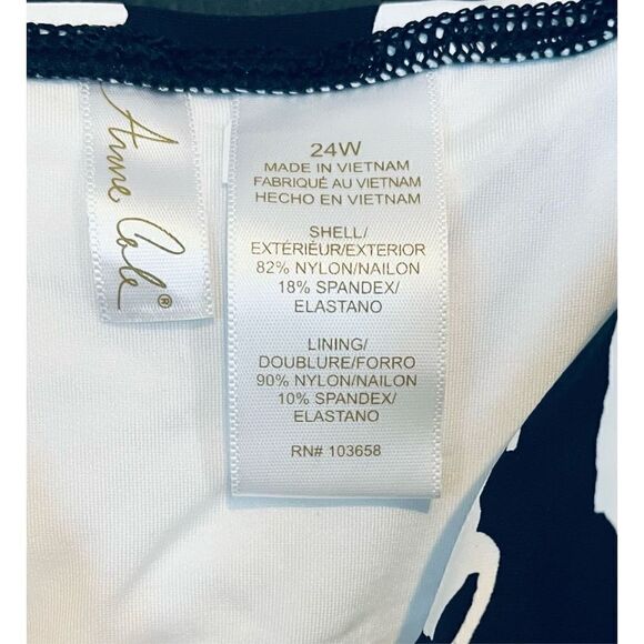 Anne Cole Women's Plus-Size Over The Shoulder One Piece Swimsuit - Picture 3 of 4